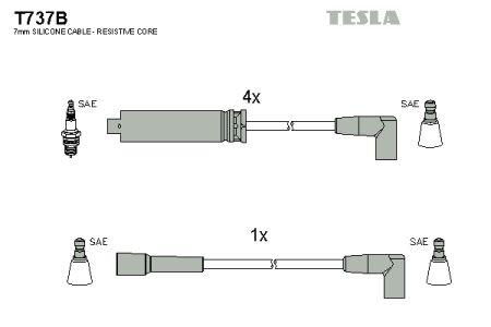 Tesla T737B Ignition cable kit T737B