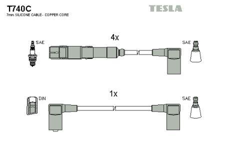 Tesla T740C Ignition cable kit T740C