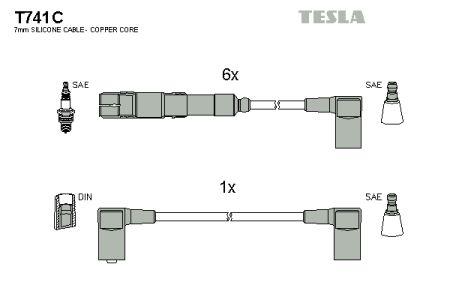 Tesla T741C Ignition cable kit T741C