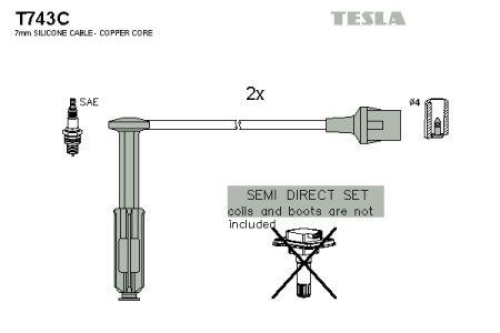 Tesla T743C Ignition cable kit T743C