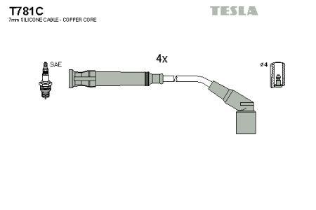 Tesla T781C Ignition cable kit T781C