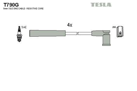 T790G Tesla Ignition lead set