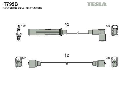 Tesla T795B Ignition cable kit T795B