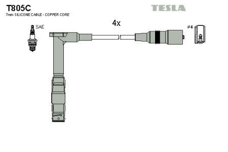Tesla T805C Ignition lead set T805C T805C Tesla Ignition lead set
