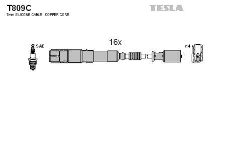 Tesla T809C Ignition cable kit T809C