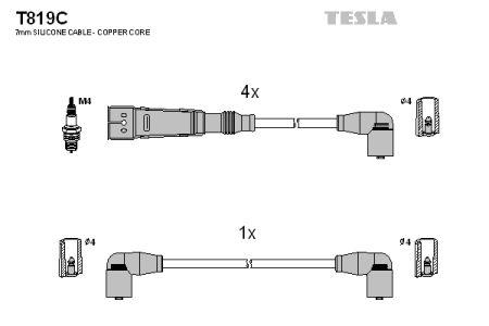 Tesla T819C Ignition cable kit T819C