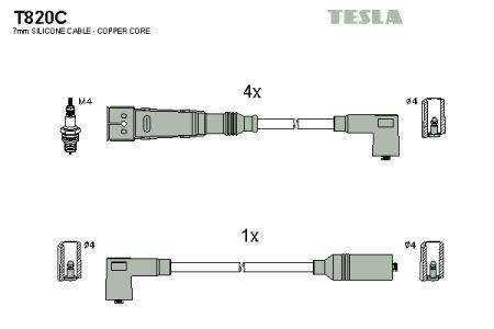 Tesla T820C Ignition cable kit T820C