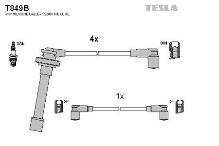 Tesla T849B Ignition cable kit T849B