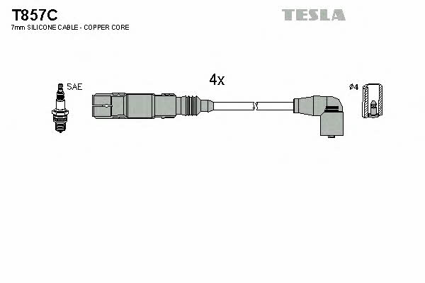 Ignition lead set Tesla T857C