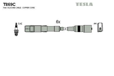 Tesla T869C Ignition cable kit T869C