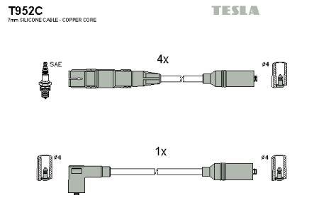 Tesla T952C Ignition cable kit T952C