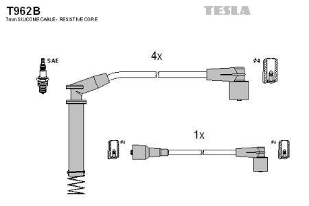 Tesla T962B Ignition cable kit T962B