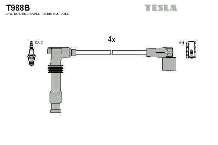 Tesla T988B Ignition cable kit T988B