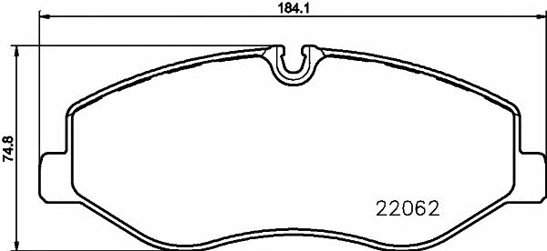 Textar 2206201 Brake pad set 2206201 2206201 Textar Brake pad set