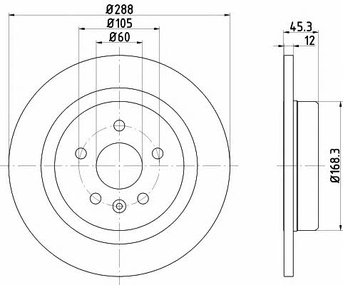 Brake discs Holden: 92275203 Textar Rear solid brake disc