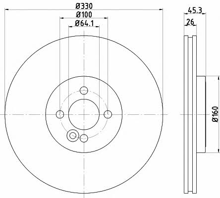 Textar 92275403 Vented brake disc, 1 pc 92275403 92275403 Textar Vented brake disc, 1 pc
