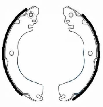 Brake shoe kit Citroen C-Zero: 91078800 Textar Brake shoe set