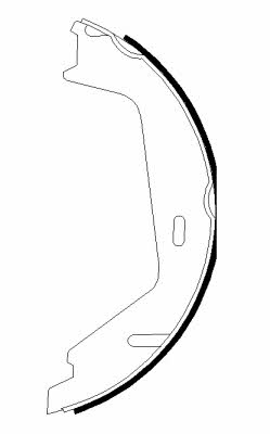 91081300 Textar Handbrake shoes