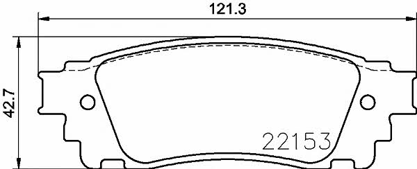 Textar 2215301 Brake Pad Set, disc brake 2215301