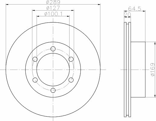 Textar 92076300 Ventilated disc brake, 1 pcs. 92076300