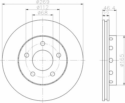 Brake disc Audi A8: 92098400 Textar Rear vented brake disc