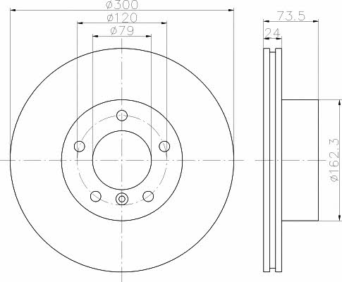 Textar 92137703 Ventilated disc brake, 1 pcs. 92137703