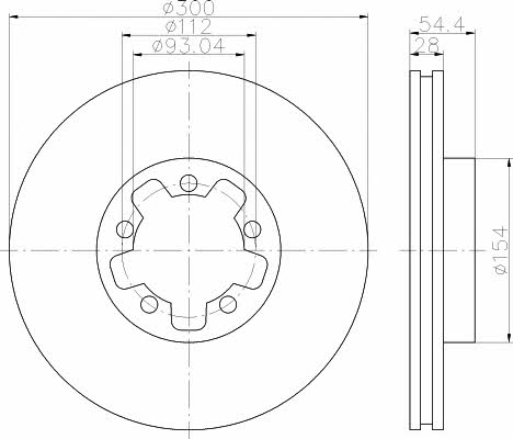 Textar 92151903 Vented brake disc, 1 pc 92151903 92151903 Textar Vented brake disc, 1 pc