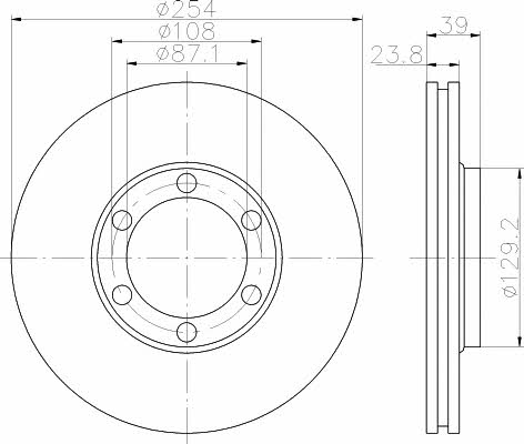 Textar 92166900 Ventilated disc brake, 1 pcs. 92166900