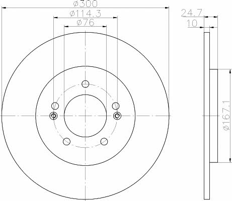 Textar 92239203 Rear brake disc, non-ventilated 92239203