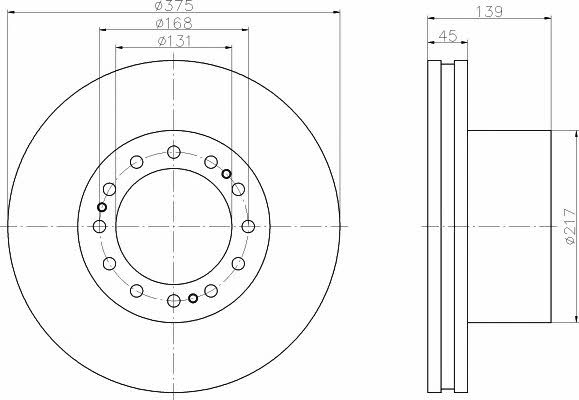 Textar 93105600 Vented brake disc, 1 pc 93105600 93105600 Textar Vented brake disc, 1 pc