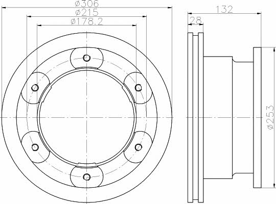 Brake discs Iveco: 93177700 Textar Vented brake disc, 1 pc
