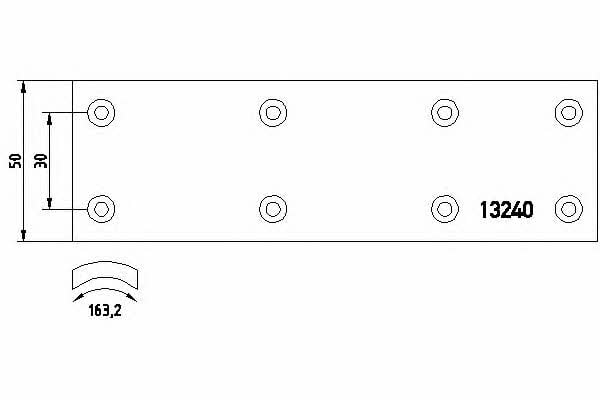 Textar 1324001 Friction lining for brake pads 1324001