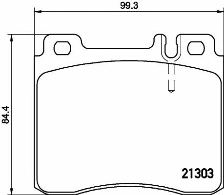 Textar 2130304 Brake pad set 2130304 2130304 Textar Brake pad set