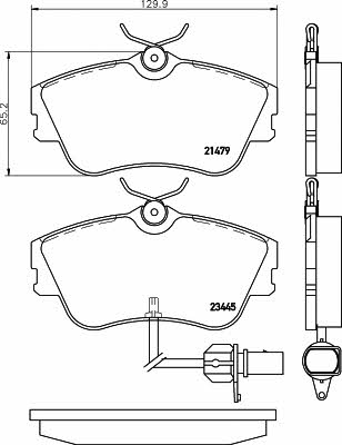 Textar 2147903 Brake pad set 2147903 2147903 Textar Brake pad set