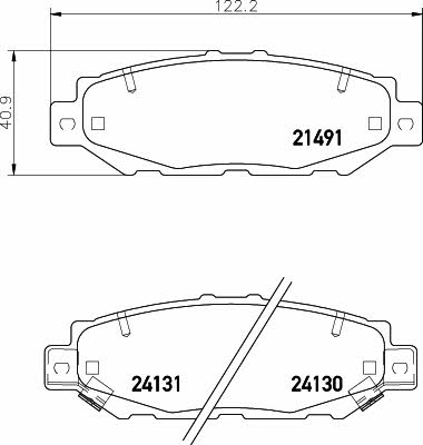 Textar 2149101 Brake Pad Set, disc brake 2149101