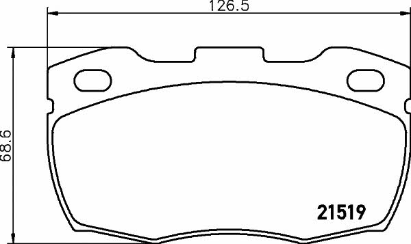 Disc brake pad set Land Rover Defender: 2151901 Textar Brake pad set
