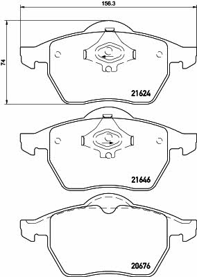 Textar 2162402 Brake Pad Set, disc brake 2162402