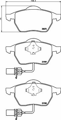 Textar 2193881 Brake Pad Set, disc brake 2193881