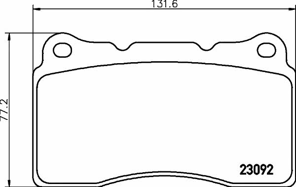 Textar 2309203 Brake pad set 2309203 2309203 Textar Brake pad set