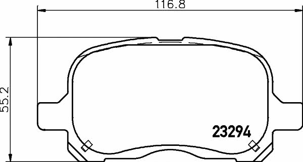 Textar 2329402 Brake pad set 2329402 2329402 Textar Brake pad set