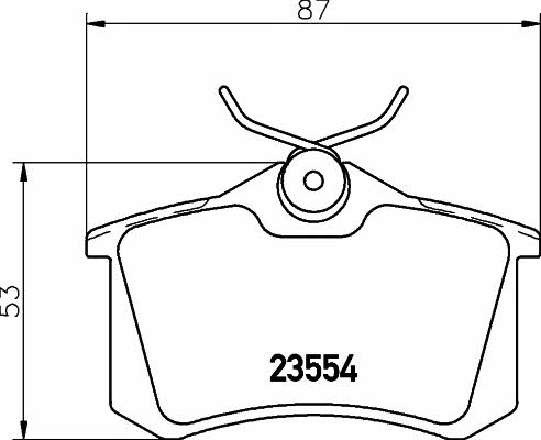 Textar 2355406 Rear disc brake pads, set 2355406