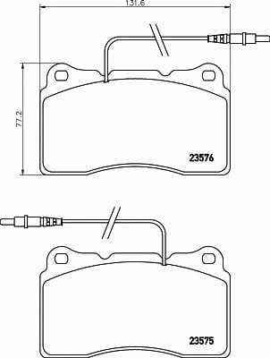 Brake pad Citroen C8: 2357501 Textar Brake pad set