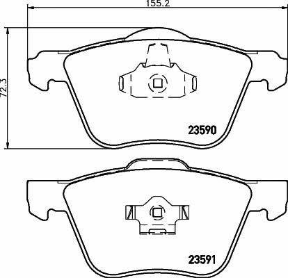 Textar 2359001 Brake Pad Set, disc brake 2359001