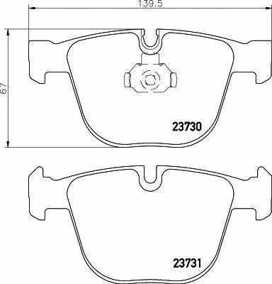 Textar 2373001 Brake Pad Set, disc brake 2373001