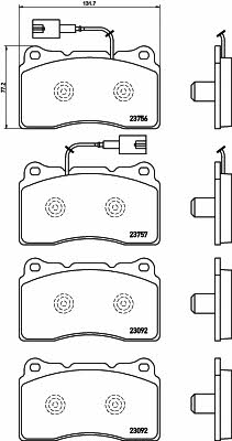 Textar 2375601 Brake pad set 2375601 2375601 Textar Brake pad set