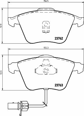 Textar 2376281 Brake Pad Set, disc brake 2376281