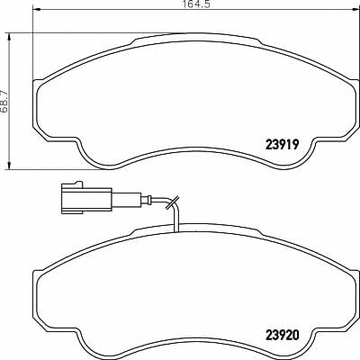 Textar 2391901 Brake pad set 2391901 2391901 Textar Brake pad set