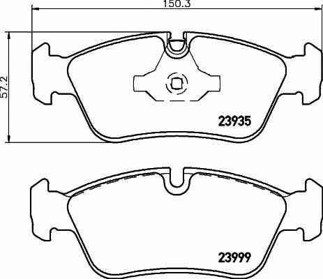 Textar 2393581 Brake Pad Set, disc brake 2393581