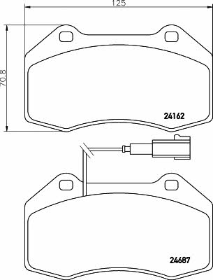 Textar 2416202 Brake Pad Set, disc brake 2416202