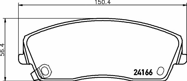 Brake pad Dodge Challenger: 2416601 Textar Brake pad set